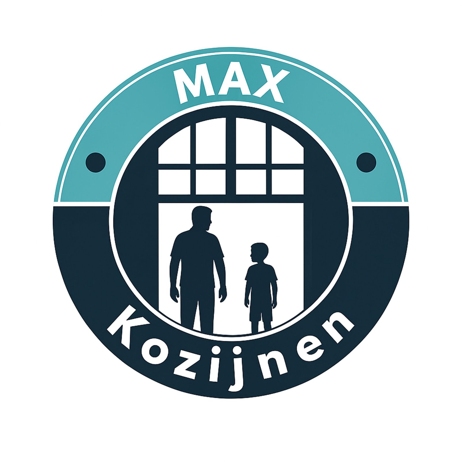 Logo firmy MAX Kozijnen – specjaliści od stolarki okiennej, wymiany i renowacji okien na terenie Holandii.